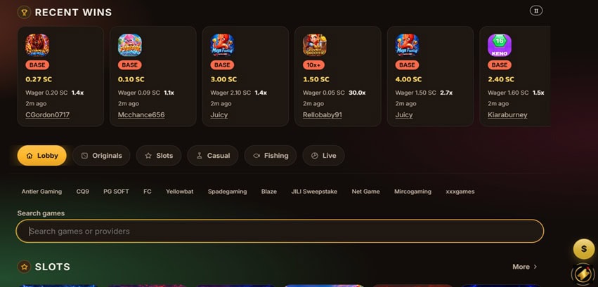 NewLuck Recent Wins