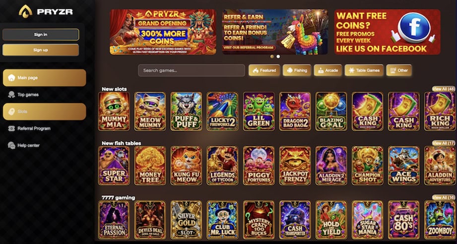 Pryzr Homepage