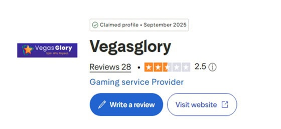 Vegas Glory Trustpilot