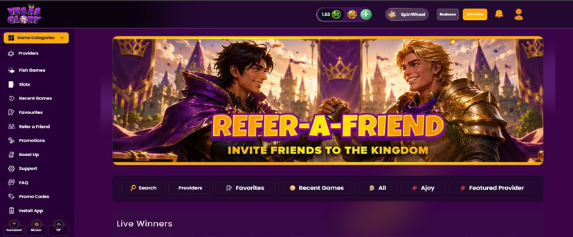 Vegas Glory UX