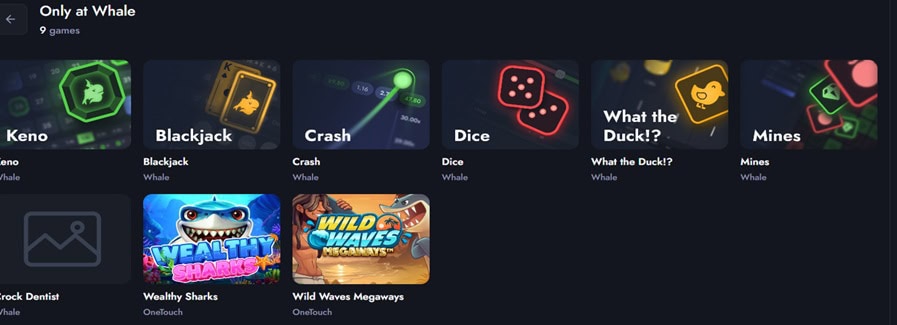 Whale.us Original Games